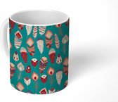 Mok - Koffiemok - Veren - Ornament - Design - Mokken - 350 ML - Beker - Koffiemokken - Theemok