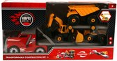 Rapid Wheels Constructieset Truck + Bouwvoertuigen + Licht en Geluid