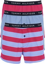 Tommy Hilfiger wijde boxershorts (3-pack) - katoenen shorts -  Maat: L