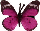 Haarclipje vlindertje paars - 6 cm