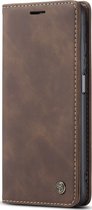 Caseme 013 Telefoonhoesje geschikt voor Xiaomi Mi 10T Pro Hoesje Bookcase Portemonnee - Bruin