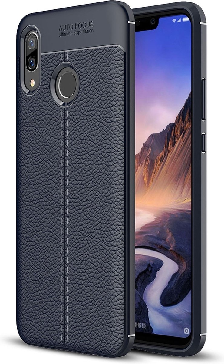Mobigear Hoesje geschikt voor Huawei Nova 3 Telefoonhoesje Flexibel TPU | Mobigear Luxury Backcover | Nova 3 Case | Back Cover - Marineblauw