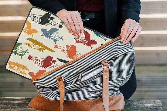 Housse pour ordinateur portable 15 pouces - Motifs - Avion - Rétro - Housse pour ordinateur portable