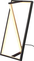 LED Tafellamp - Torna Ediyon - 9W - Aanpasbare Kleur - Dimbaar - Rechthoek - Mat Zwart - Aluminium