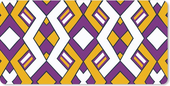 Bureau onderlegger 80x40 cm - Muismat Design - Lijn - Retro - Bureaulegger xl - Desk mat beschermer - Computer muismatten