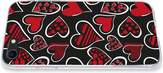Coque iPhone SE 2020 - Filles - Cœur - Amour - Motifs - Coque en Siliconen pour téléphone -