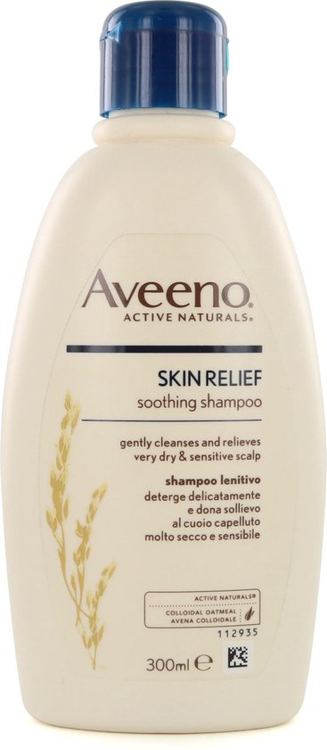 Aveeno Skin Relief Apaisant Shampooing 300 ml (Pour cuir chevelu très sec  et sensible) | bol.com