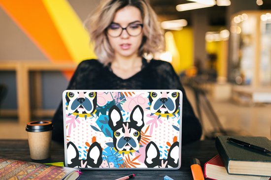 Sticker ordinateur portable - 13,3 pouces - Motifs - Chien - Plante - Garçons - Filles - Enfants - Enfant