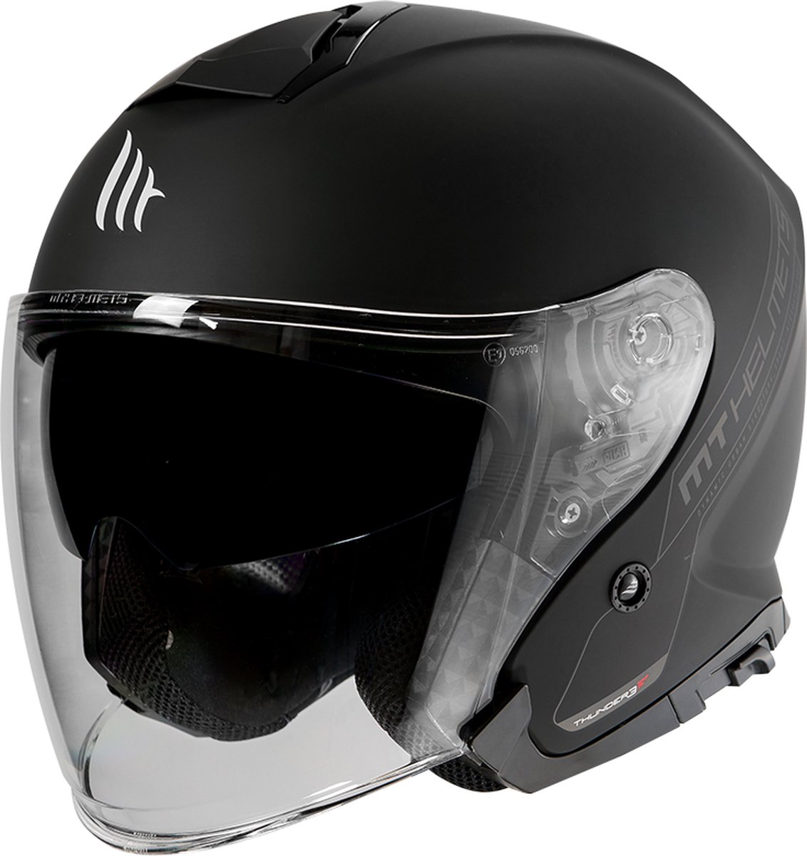 MT Thunder 3 SV Jet helm mat zwart XS