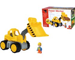 BIG Power Worker Wiellader + Figuur - Zandbak - Speelgoedvoertuig
