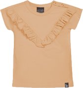 V-shape t-shirt camel /