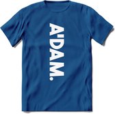 A'Dam Amsterdam T-Shirt | Souvenirs Holland Kleding | Dames / Heren / Unisex Koningsdag shirt | Grappig Nederland Fiets Land Cadeau | - Donker Blauw - XL