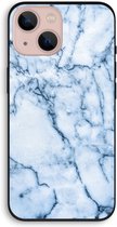 Case Company® - iPhone 13 hoesje - Blauw marmer - Biologisch Afbreekbaar Telefoonhoesje - Bescherming alle Kanten en Schermrand