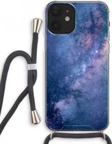 Case Company® - iPhone 12 mini hoesje met Koord - Nebula - Telefoonhoesje met Zwart Koord - Extra Bescherming aan alle Kanten en Over de Schermrand