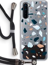 Case Company® - OnePlus Nord hoesje met Koord - Terrazzo N°13 - Telefoonhoesje met Zwart Koord - Bescherming aan alle Kanten en Over de Schermrand