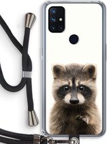 Case Company® - OnePlus Nord N10 5G hoesje met Koord - Rocco - Telefoonhoesje met Zwart Koord - Bescherming aan alle Kanten en Over de Schermrand