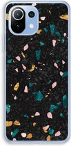 Case Company® - Xiaomi Mi 11 Lite hoesje - Terrazzo N°10 - Soft Cover Telefoonhoesje - Bescherming aan alle Kanten en Schermrand