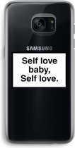 Case Company® - Samsung Galaxy S7 Edge hoesje - Self love - Soft Cover Telefoonhoesje - Bescherming aan alle Kanten en Schermrand