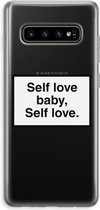 Case Company® - Samsung Galaxy S10 Plus hoesje - Self love - Soft Cover Telefoonhoesje - Bescherming aan alle Kanten en Schermrand