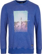 O'Neill Sweatshirts Men SURFBOARD CREW Surf The Web Blue Xxl - Surf The Web Blue 60% Cotton, 40% Recycled Polyester