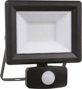 Ideal Lux Flood - Wandlamp Modern - Zwart - H:10.5cm  - Universeel - Voor Binnen - Aluminium - Wandlampen - Slaapkamer - Woonkamer