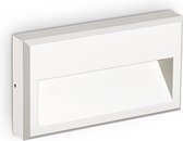 Ideal Lux Febe - Wandlamp Modern - Wit - H:13cm  - Universeel - Voor Binnen - Metaal - Wandlampen - Slaapkamer - Woonkamer