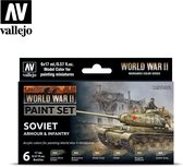 Vallejo val70202 - Model Color - WWII Soviet Armour & Infantry Set 6 x 17 ml
