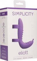 Vibrator Extension Set - Eliott - Purple - Silicone Vibrators purple