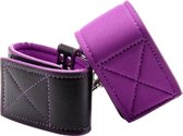 Reversible Ankle Cuffs - Purple - Bondage Toys purple