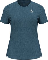 Odlo Zeroweight Engineered T-Shirt Dames - sportshirts - donkerblauw - maat M