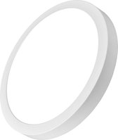 LED Paneel - Brinton Pany - 36W - Helder/Koud Wit 6500K - Opbouw - Rond - Mat Wit - Flikkervrij - Ø40cm - BES LED