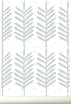 Roomblush - Behang Feathers - Grijs - Vliesbehang - 200cm x 285cm