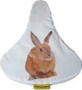 zadeldekje Konijn wit 24 cm