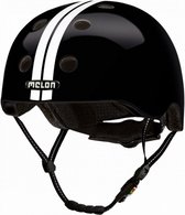 fietshelm Urban Active polycarbonaat zwart/wit mt 46-52 cm