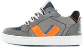 Sneakers | Jongens | Grey Orange | Leer | Shoesme | Maat 25