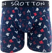 Boxershort - SQOTTON® - Wigwam - Zwart - Maat XL