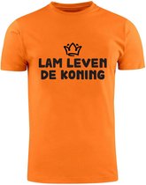 Lam leven de koning Oranje Dames T-shirt | koningsdag | Willem Alexander | koning | bier