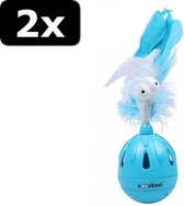 2x CATTOY TUMBLER BLAUW 7X7X19,5CM