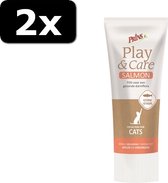 2x PRINS PLAY&CARE CAT SALMON 75GR