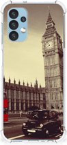 Smartphonehoesje Geschikt voor Samsung Galaxy A13 (4G) Telefoon Hoesje met doorzichtige rand Londen City