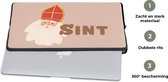 Laptophoes 17 inch - Sinterklaas - Chocolade - Sint - Kinderen - Jongens - Meisjes - Kind - Laptop sleeve - Binnenmaat 42,5x30 cm