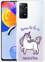 Redmi Note 11 Pro/11 Pro 5G Hoesje Born to be a Unicorn - Designed by Cazy