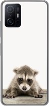 Geschikt voor Xiaomi 11T Pro hoesje - Wasbeer - Dieren - Kinderen - Jongens - Meisjes - Siliconen Telefoonhoesje