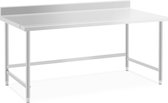 Royal Catering Roestvrijstalen tafel  - 180 x 90 cm - opstand - 98 kg draagvermogen - Royal Catering