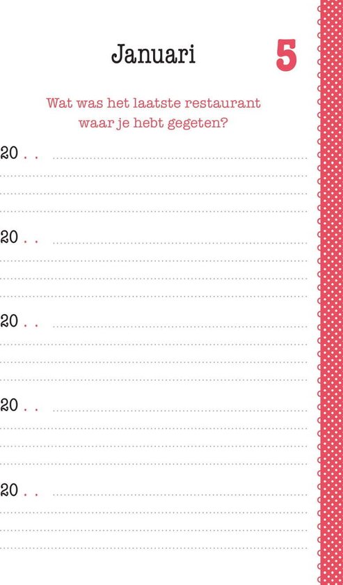 Een vraag per dag