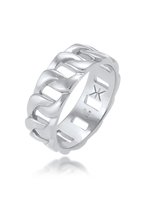 KUZZOI Heren Ring Heren Statement Massief Trend Cool geoxideerd in 925 Sterling Zilver