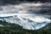 Walljar - Yosemite Mountains - Muurdecoratie - Canvas schilderij