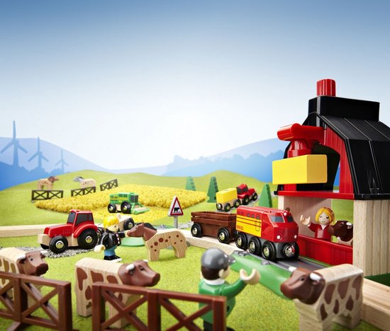 BRIO Treinset met boerderij - Educatief speelgoed voor kinderen - 33719