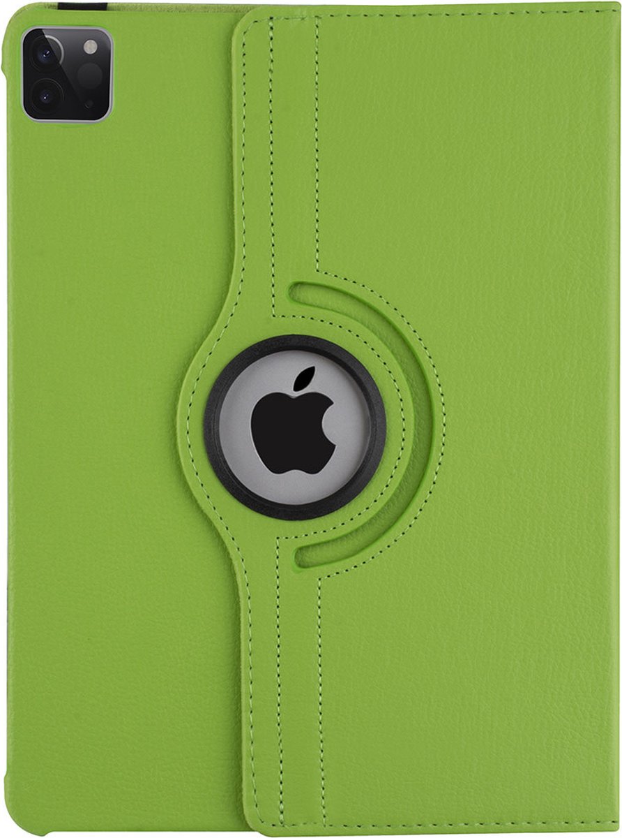 Apple iPad Pro 12.9 (2021) Book Case Tablethoes - Groen - 360 Graden Draaibaar