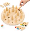 Afbeelding van het spelletje Toyfel Magnus – Houten Memory Schaakspel met Tas 30 cm – Memory Chess Montessori Educatief Speelgoed voor Kinderen Spel voor Logica & Coördinatie
